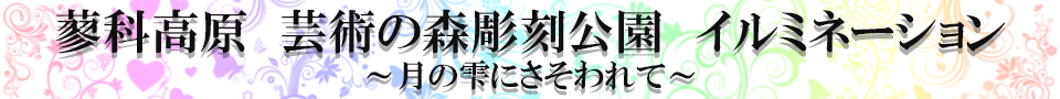 蓼科高原芸術の森彫刻公園イルミネーション