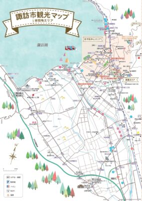 諏訪市観光案内図