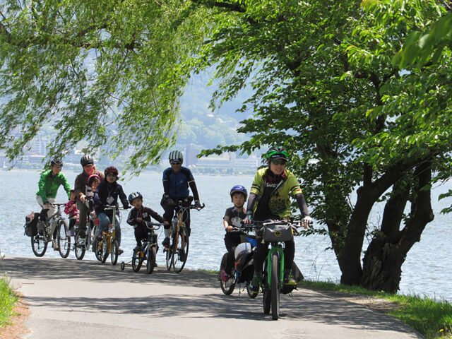 諏訪湖サイクリング