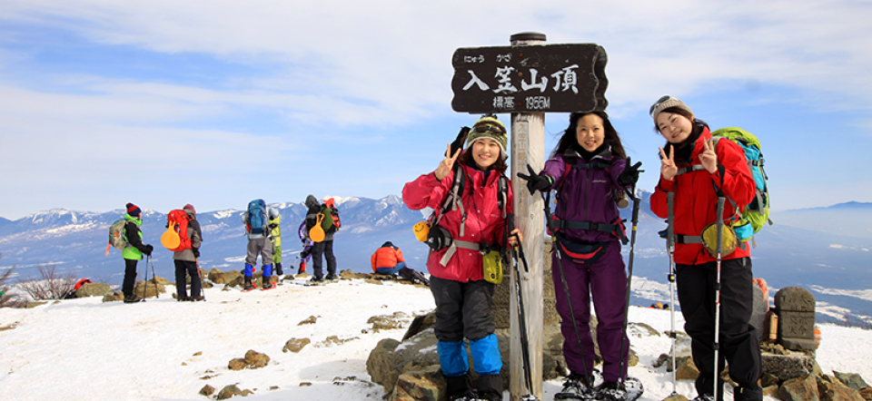 入笠山　スノートレッキング