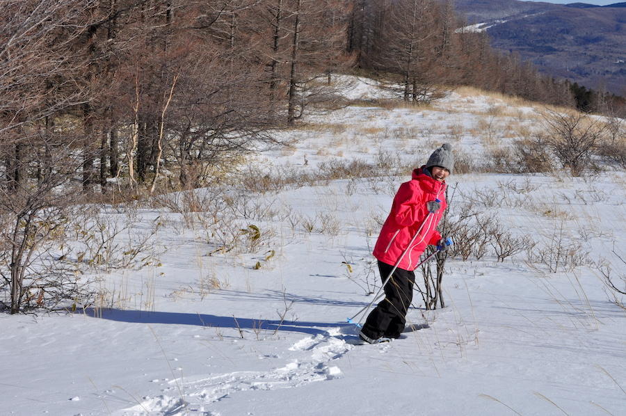 雪山を歩く<br>「スノーシュートレッキング」